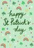 Happy St. Patricks day Card - Ireland - Lucky Shamrock - Paddy's day Card created by Jessie Maeve Studio