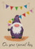 Cute Gonk/Gnome Birthday card - On your special Day created by Alex M Illustrates