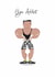 Fitness Birthday Card - Gym Addict created by Pink Pig