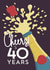 Cute Birthday/Anniversary Card -  Cheers to 40 Years created by Little Red Cherry