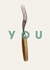 Fork You - A punny card when you prefer not to swear! created by The 13 Prints