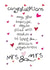 Congratulations Mrs & Mrs - Wedding, Anniversary or Engagement Card for Wives created by Love and Happy Stuff