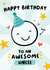 Cute Birthday Card - Awesome Uncle created by Macie Dot Doodles