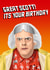 Back to the Future Doc Brown card created by Ped Designs