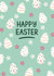 Pretty Easter Card – Patterned Easter Eggs and Florals – Happy Easter created by Chloe Tyler