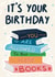 Cute Birthday Card - Bookworm - Buy More Books created by Sweetlove Press