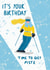 Funny Birthday Card - Get Piste - Skiing created by Sweetlove Press