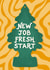 Retro New Job Fresh Start Card - Tree Car Air Freshener created by @tikkled.pink