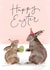 Cute Easter Card - Bunny Rabbit - Egg created by Making Meadows Ltd
