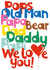 Colourful Father's Day card for any Dad! - We love you! created by Poppekins