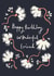 Floral birthday card for special friend created by Samantha sullivan