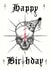 Happy Birthday Goth Skull created by B V R N T paper