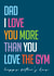 Cute Father's Day card - Dad - Gym created by Fierce Females Club