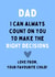 Funny Father's Day Card - From Favourite Child created by Gobbygifts