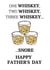 Funny Card for Father's Day for that whiskey drinker that you love created by Dan Bang Studio