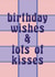 Cute Birthday Card for Best Friend - Birthday Kisses - Tartan Print created by Maddison Ball
