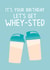 Funny Birthday Card - Fitness - Whey-sted created by Fierce Females Club