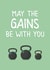 Cute Birthday Card - Fitness - Give Up My Bench created by Fierce Females Club