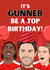 Punny Birthday Card - Gunners - Arsenal created by Original Fox Cards