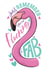 Cute flamingo encouragement card for anyone that needs to know they are FAB! created by Dan Bang Studio