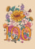 Beautiful Blooms Classic 100th Birthday Card for a Lovely Grandma or Mum created by Angie Spurgeon