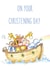 Noah's Ark Christening card created by Kate Garrett