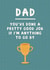 Pretty Good Job - Funny Father's Day Card created by Abbie Imagine