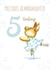 Cute 5th Birthday Card - Granddaughter - Ballet created by Kate Garrett