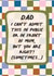 Funny Card For Dad | Dad You Are Right Sometimes | Father's Day created by @tikkled.pink