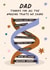 Nice Card For Dad | Dad DNA Father's Day Card created by @tikkled.pink