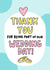 Thank You For Being Part Of Our Wedding Day - Wedding Thank You Card created by Angela Chick