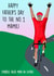 Funny Father's Day Card - MAMIL - Cyclist created by Poppy & Mabel