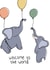 Cute New Baby Card - Elephant - Balloons created by Summer Martin