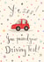 Cute Congratulations Card - Driving Test - You Passed! created by Love Lucy Illustration