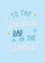Cute Father's Day Card - Greatest Dad in the World created by The Girl Next Draw Cards
