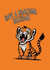 Cute tiger animal card - roarsome birthday created by Christian Williams Design