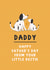 Cute Father's Day Card for Daddy - Dog Dad Little Bestie created by Abbie Imagine