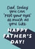Cheeky Father's Day Card - Rest your Eyes created by Violet and Alfie
