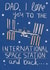 Funny Space Father's Day Card - International Space Station created by Sweetlove Press