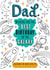 Birthday - For Dad - From Kids - Space - rockets - Cute - Colour in created by Dalia Clark Design