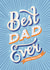 Bold Father's day card for Dad - Typography - retro created by Kamiya Chirodian