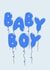 Baby Boy Card- New Baby Balloons- It's A Boy created by Amelia Ellwood