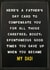 Funny Father's day Card - Peg Letters Board - Compensation created by Brainbox Candy