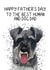 Cute Father's Day Card - Best Dog Dad created by Schnauzer Scribbles