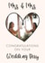 Mrs and Mrs Wedding Card - Congratulations of your Wedding Day - Mrs and Mrs created by Lisa Wardle