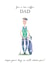 Cute dad birthday Card - Tee-riffic Dad - Golf created by Pink Pig