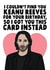 Funny Birthday Card - Keanu Reeves created by Studio Doodles