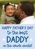 Cute Father's Day Card - Best Daddy in the Whole World created by Word Up Creative