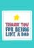 Thank You For Being Like A Dad - Father's Day Card created by Angela Chick