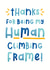 Funny Father's day card - Human Climbing Frame created by Joanne Hawker